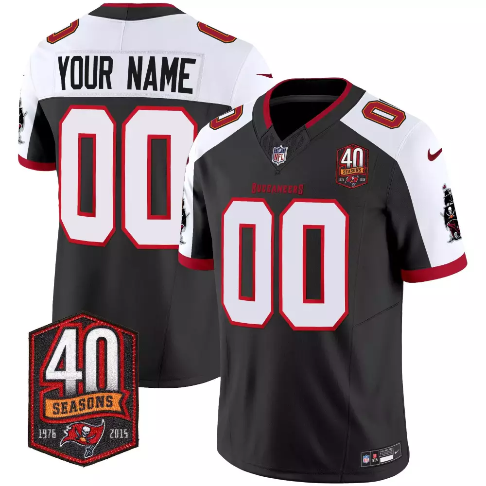 Tampa Bay Buccaneers Youth Black Alternate 2023 NFC South Champions Jersey | Gold Trim Vapor Custom | Perfect Fan Gear for Men, Women & Youth