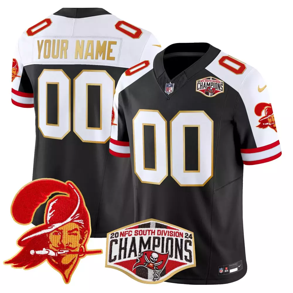 Tampa Bay Buccaneers Youth Black Alternate Creamsicle 2024 NFC South Division Champions Jersey | Gold Trim Vapor Limited | Fan Gear for Men, Women & Youth