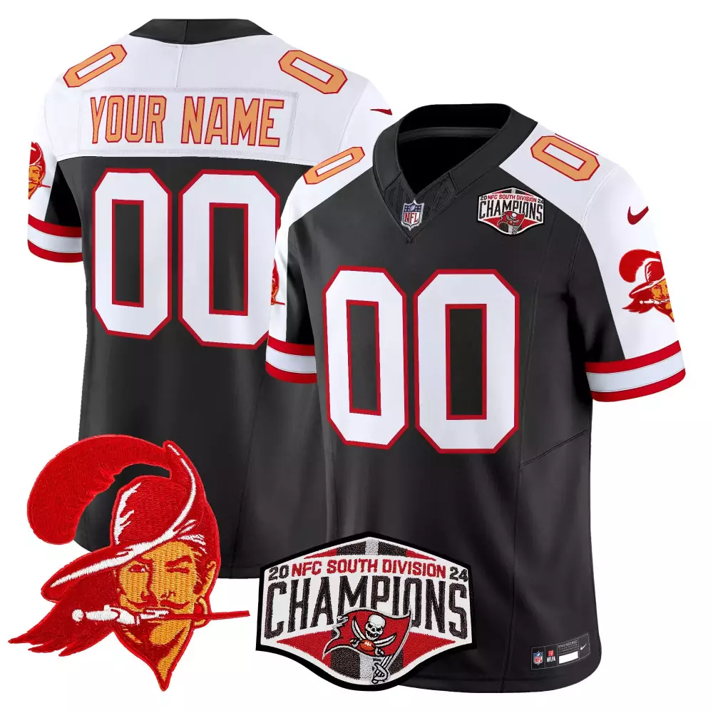 Tampa Bay Buccaneers Youth Black Alternate Creamsicle 2024 NFC South Division Champions Jersey | Gold Trim Vapor Limited | Fan Gear for Men, Women & Youth