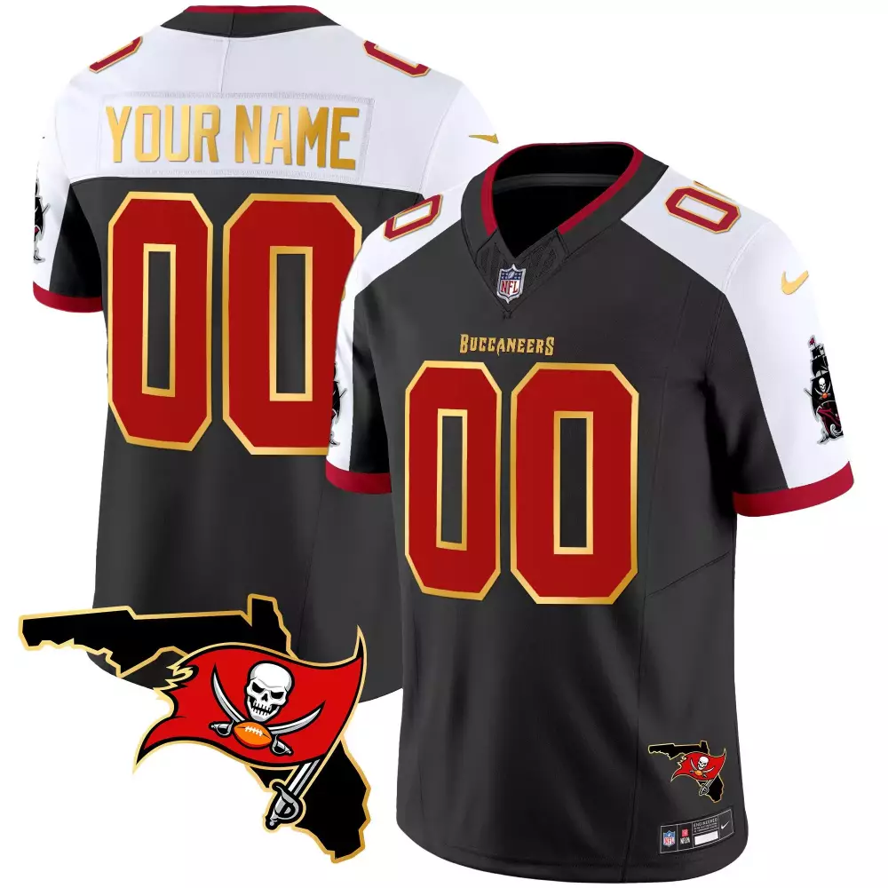 Tampa Bay Buccaneers Youth Black Alternate Creamsicle 2024 NFC South Division Champions Jersey | Gold Trim Vapor Limited | Fan Gear for Men, Women & Youth