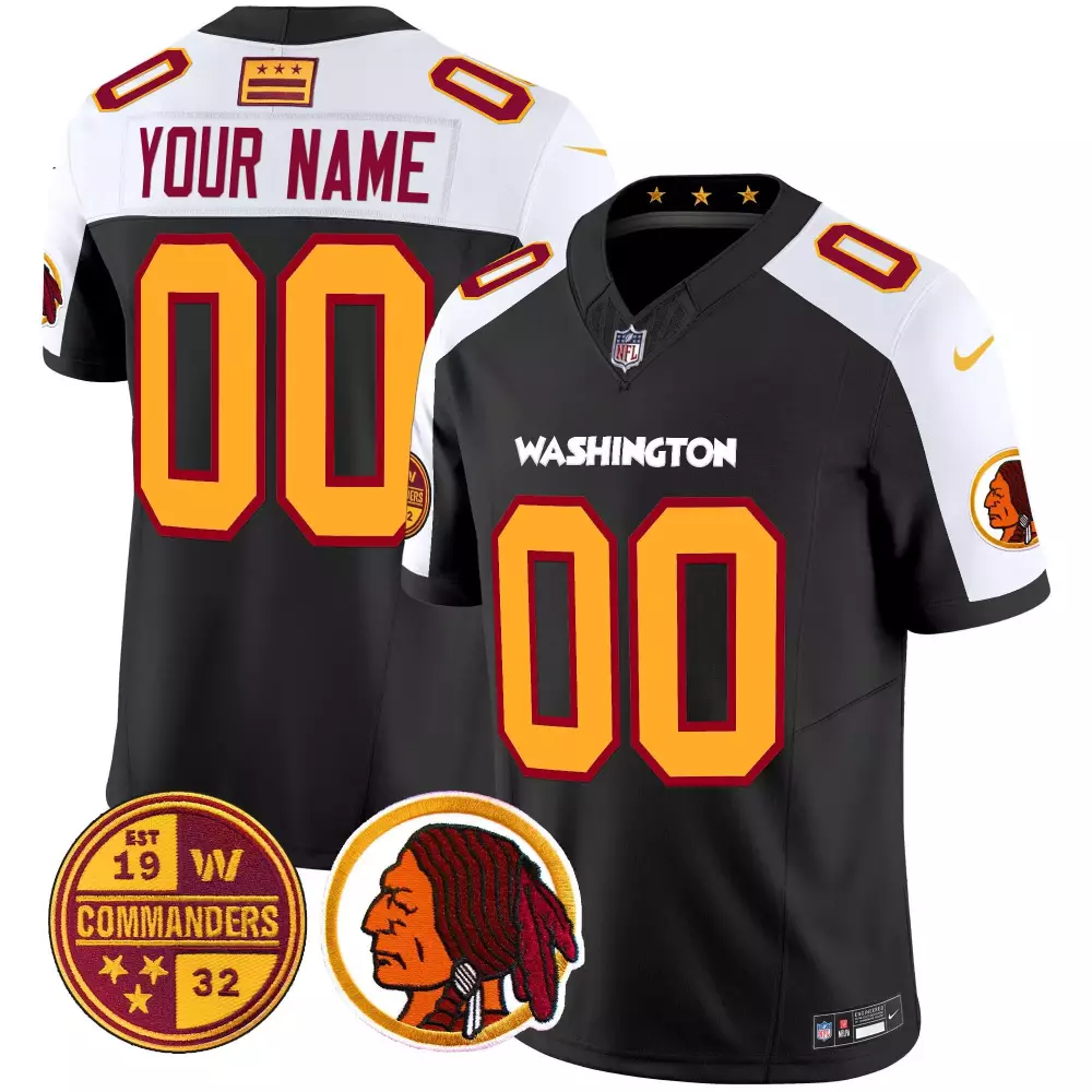 black alternate women washington redskins 75th sean taylor patch vapor limited custom jersey all stitched