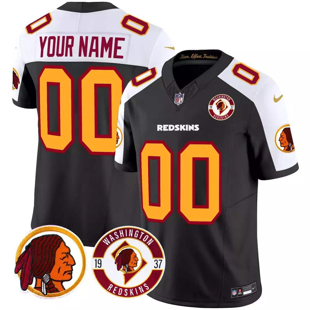 black alternate women washington redskins 75th sean taylor patch vapor limited custom jersey all stitched