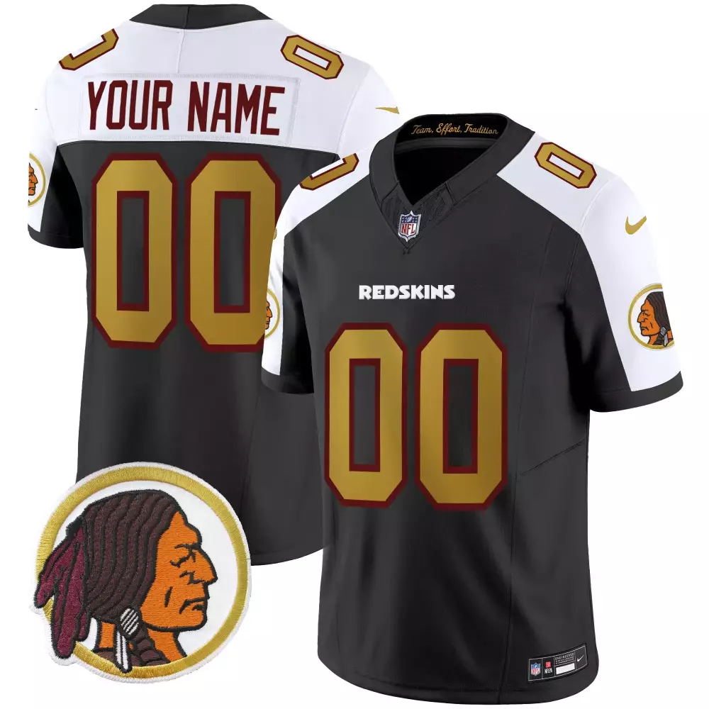 black alternate youth washington redskins throwback vapor limited custom jersey all stitched