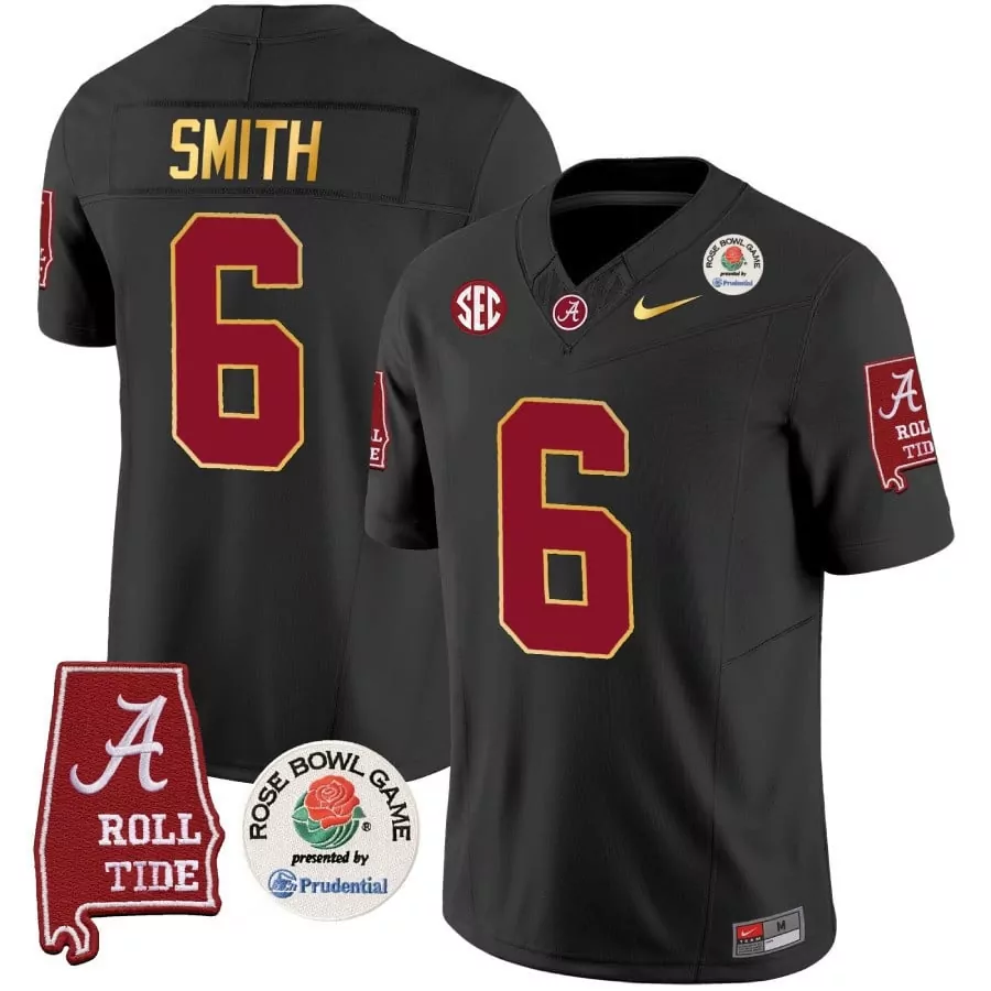 black alternate youth nick saban alabama crimson tide gold trim vapor jersey alabama map all stitched