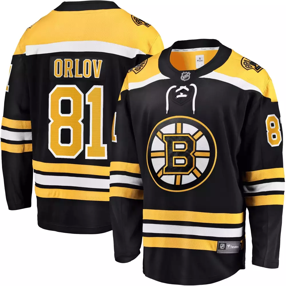 black dmitry orlov mens boston bruins home breakaway player jersey all stitched