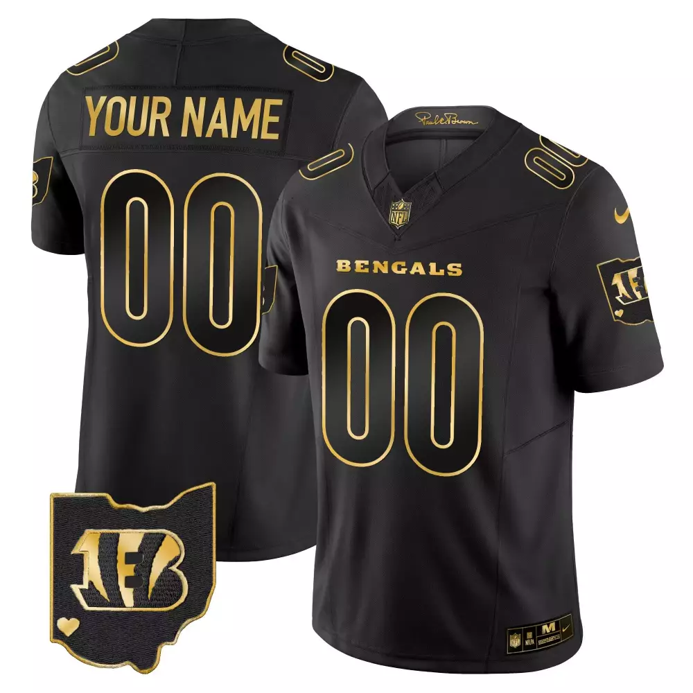 Cincinnati Bengals Black Game Custom Jersey | Personalized Style | Perfect for Game Day | For Men, Women & Youth