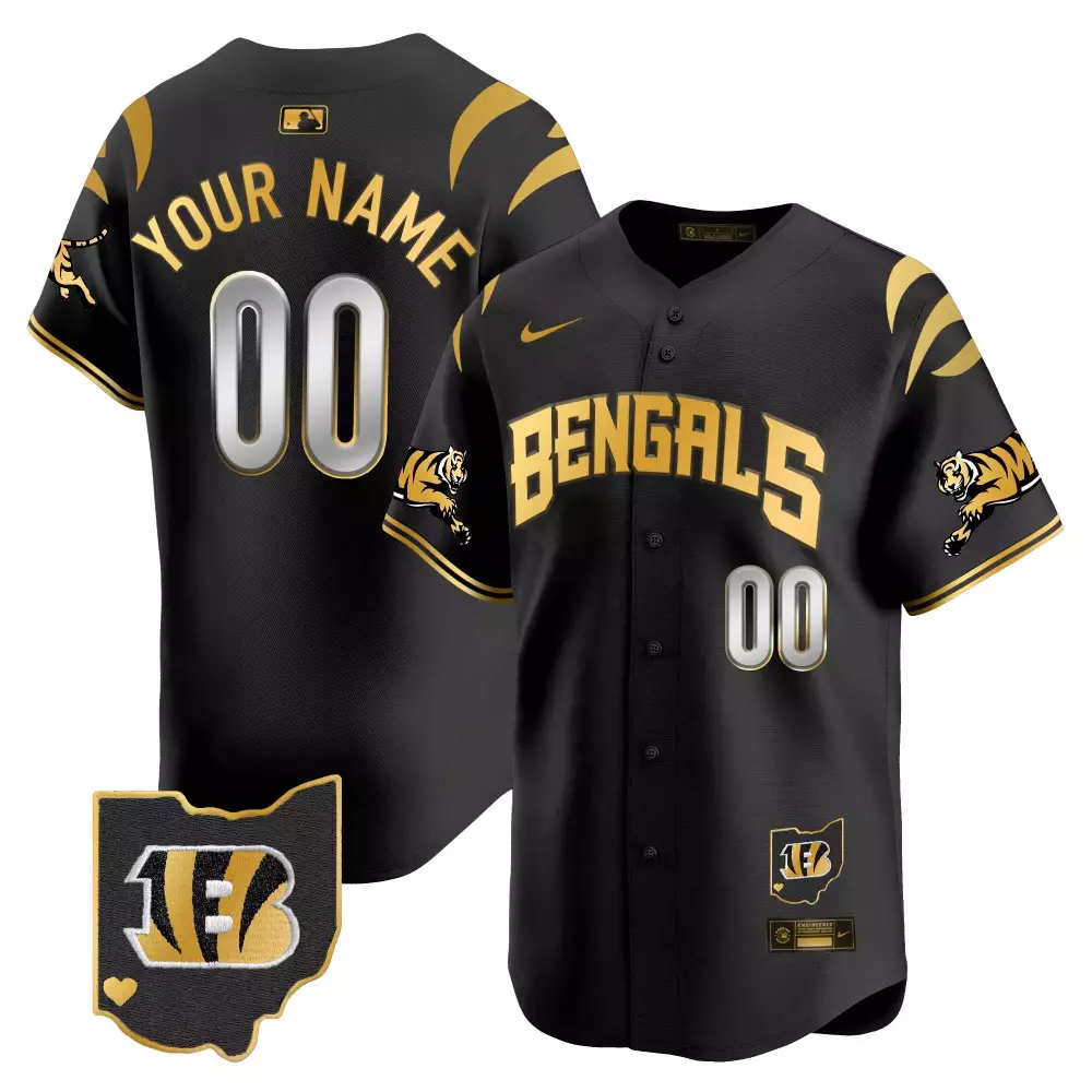 Cincinnati Bengals Black Game Custom Jersey | Personalized Style | Perfect for Game Day | For Men, Women & Youth