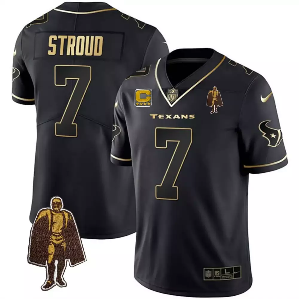 arctic camo youth cj stroud houston texans 2024 salute to service vapor limited jersey arctic camo all stitched