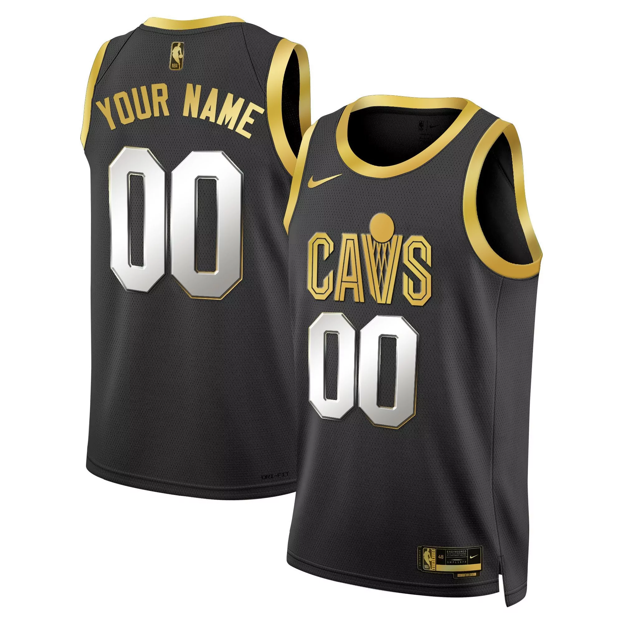 association men cleveland cavaliers swingman custom jersey v2 all stitched