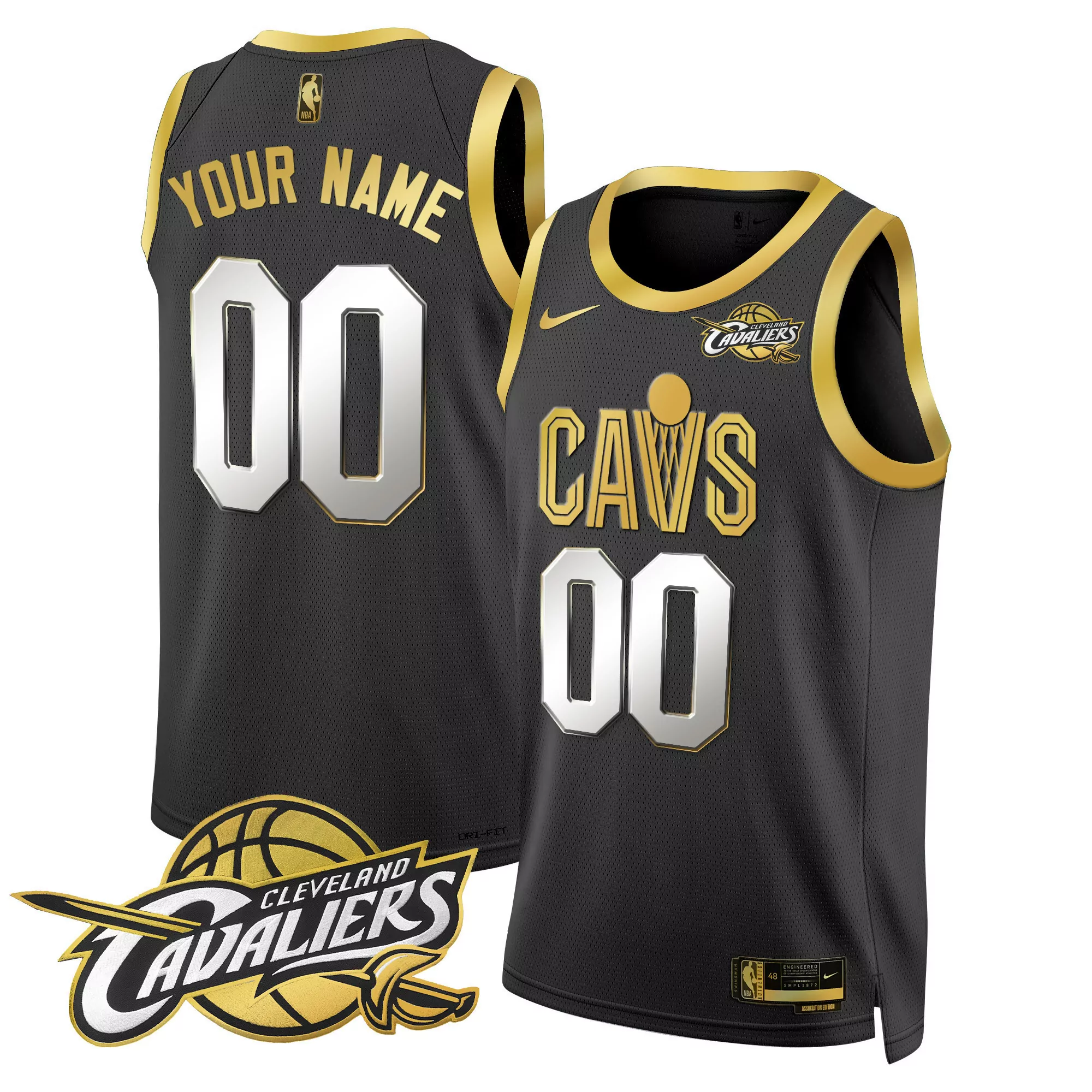 association men cleveland cavaliers swingman custom jersey v2 all stitched