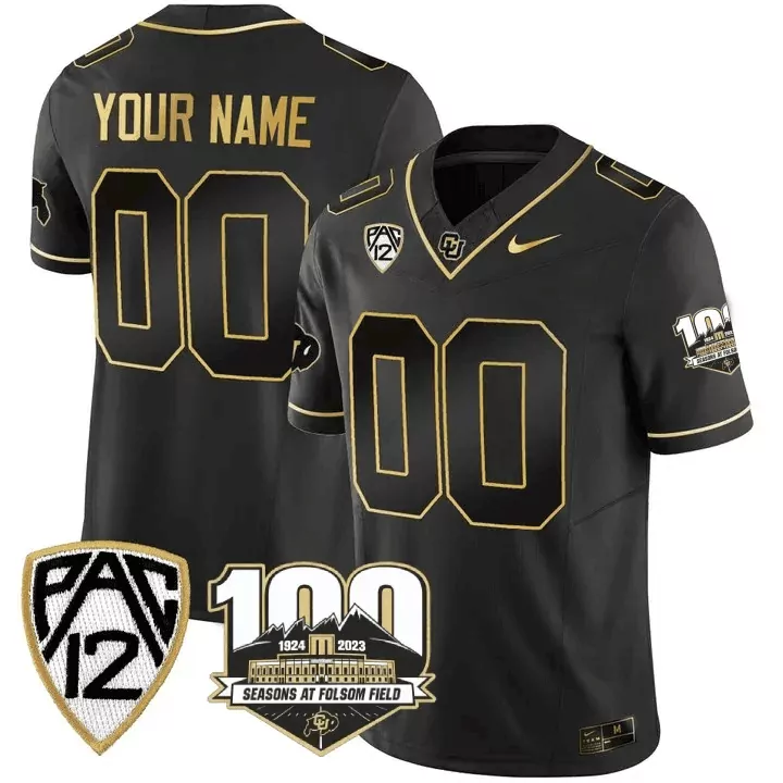 Custom Colorado Buffaloes Black Vapor Limited Jersey | 2025 Season with Embroidered Patches | For Men, Women & Youth