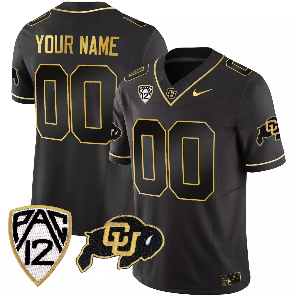 Custom Colorado Buffaloes Black Vapor Limited Jersey | 2025 Season with Embroidered Patches | For Men, Women & Youth