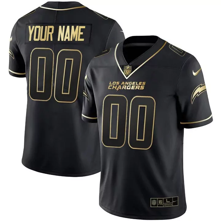 black alternate women los angeles chargers vapor limited custom jersey v2 all stitched