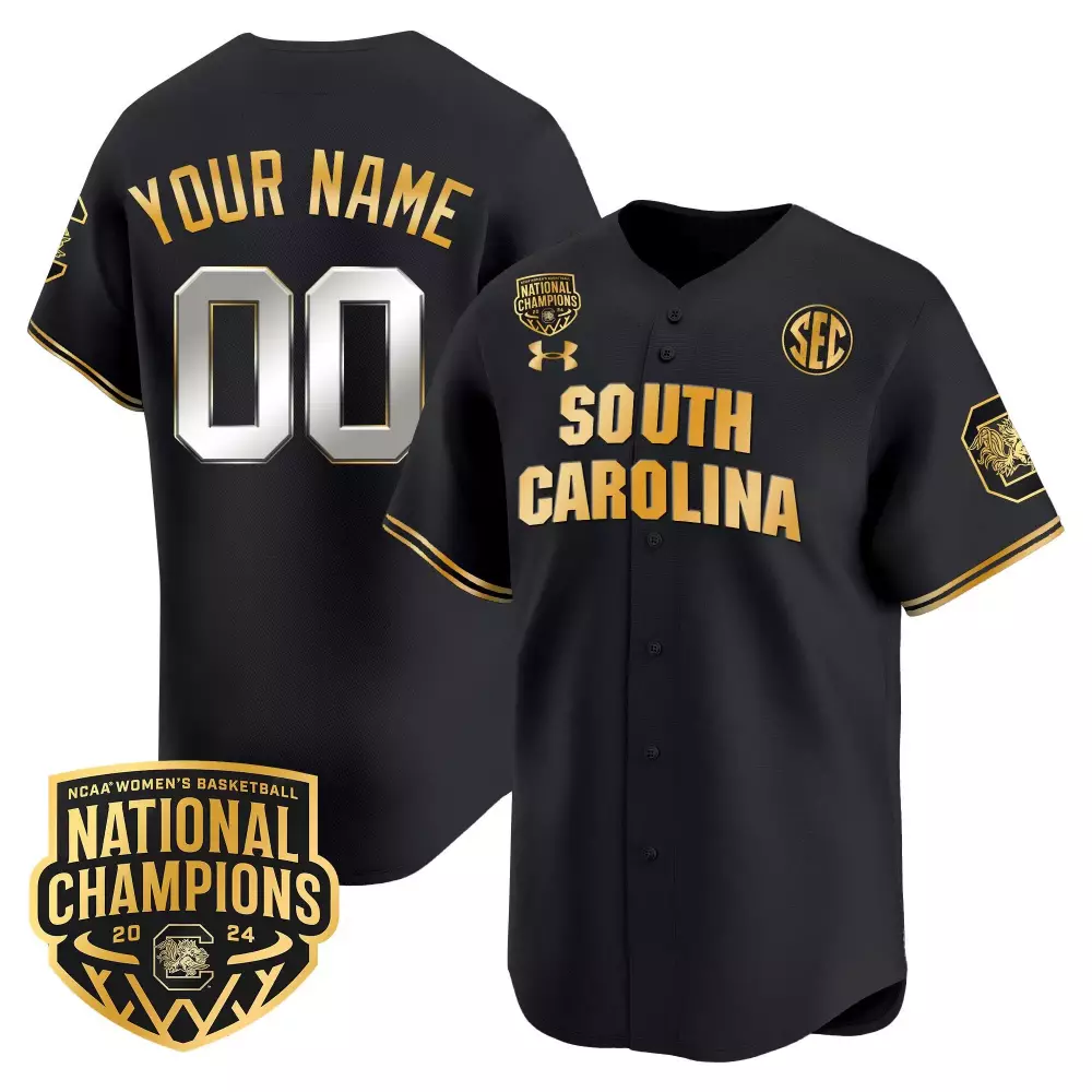 black gold men south carolina gamecocks 2024 final four basketball custom jersey women patch all stitched