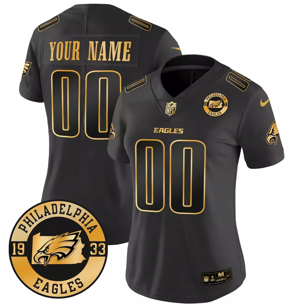 2024 Crucial Catch Vapor Limited Philadelphia Eagles Black Men’s Custom Jersey | All Stitched | Fan Gear for Men, Women & You