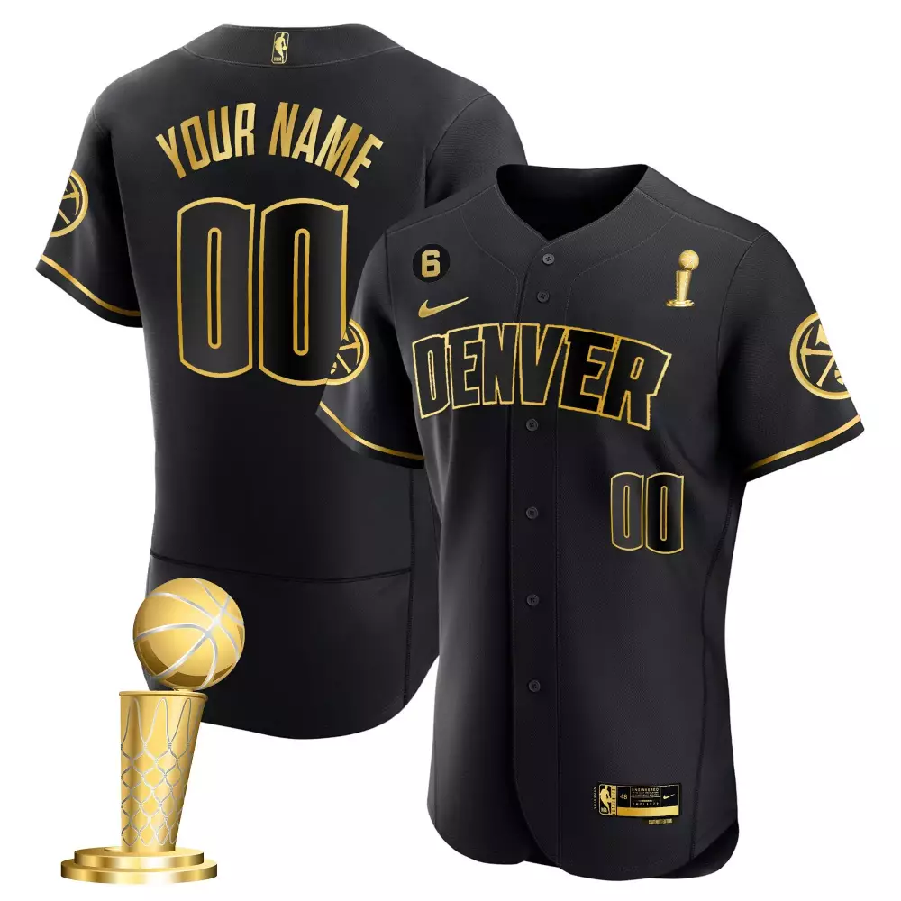 Denver Nuggets Women's White Stitched Custom Jersey | 2023 Finals Name Patch | For Men, Women & Youth