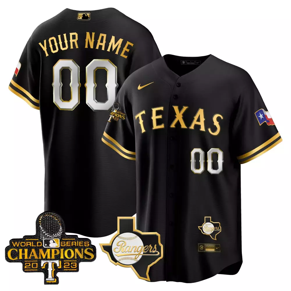 Texas Rangers 2023 World Series Cool Base Jersey V2 | Stitched Custom Design | Limited Edition Fan Gear | For Men, Women & Youth