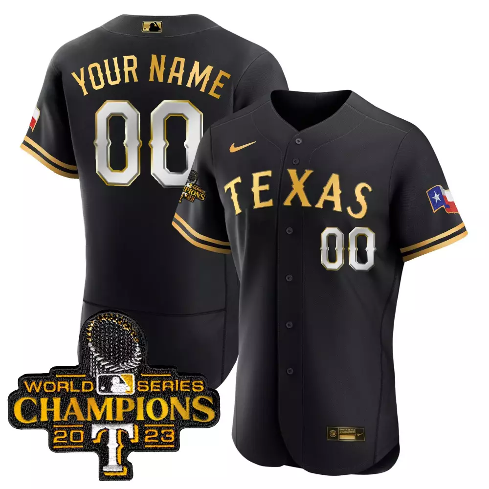 Texas Rangers 2023 World Series Custom Jersey | White Gold | All Stitched | Limited Edition for Men, Women & Youth