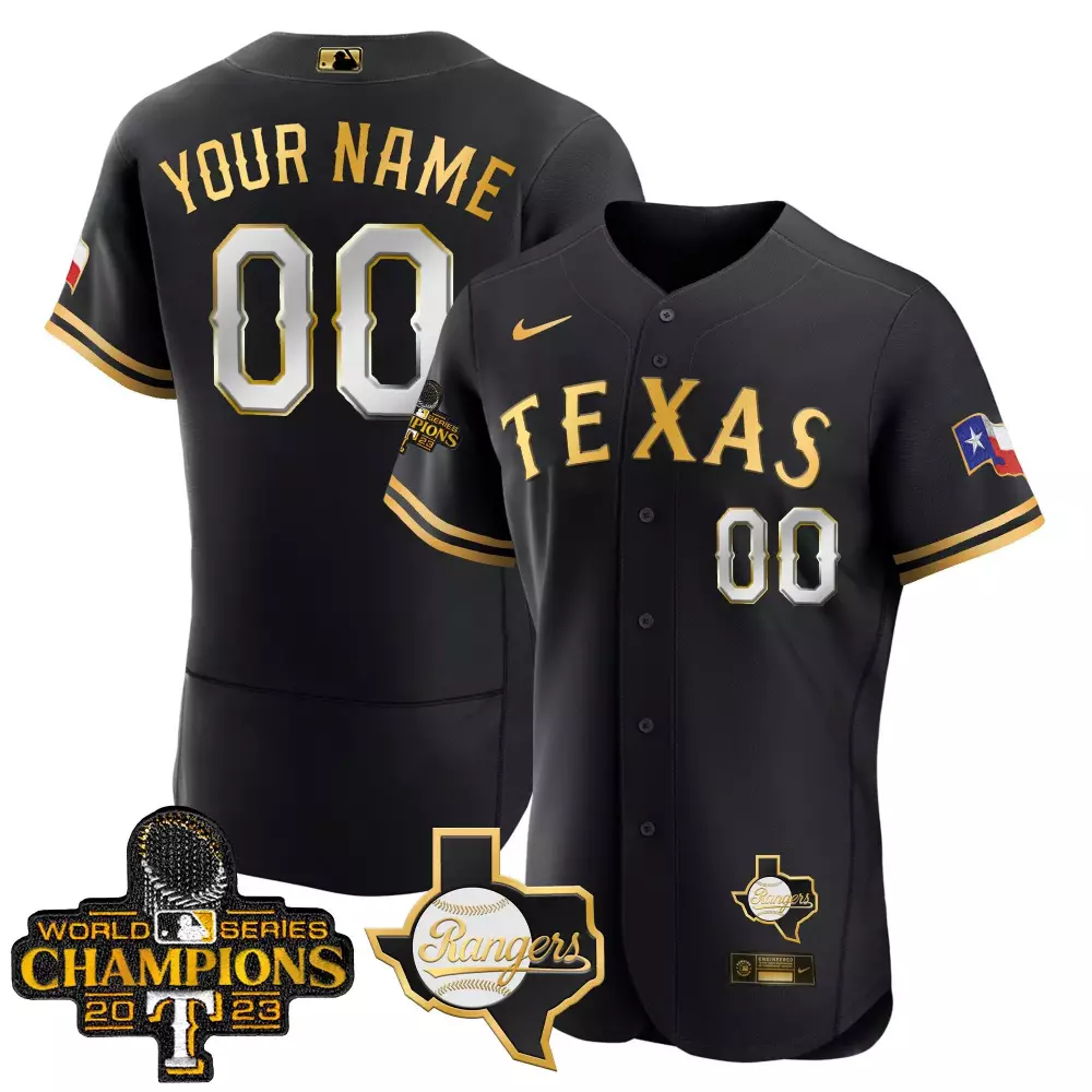 Texas Rangers 2023 World Series Flex Base Jersey V2 | Stitched Custom Design | Limited Edition Fan Gear | For Men, Women & Youth