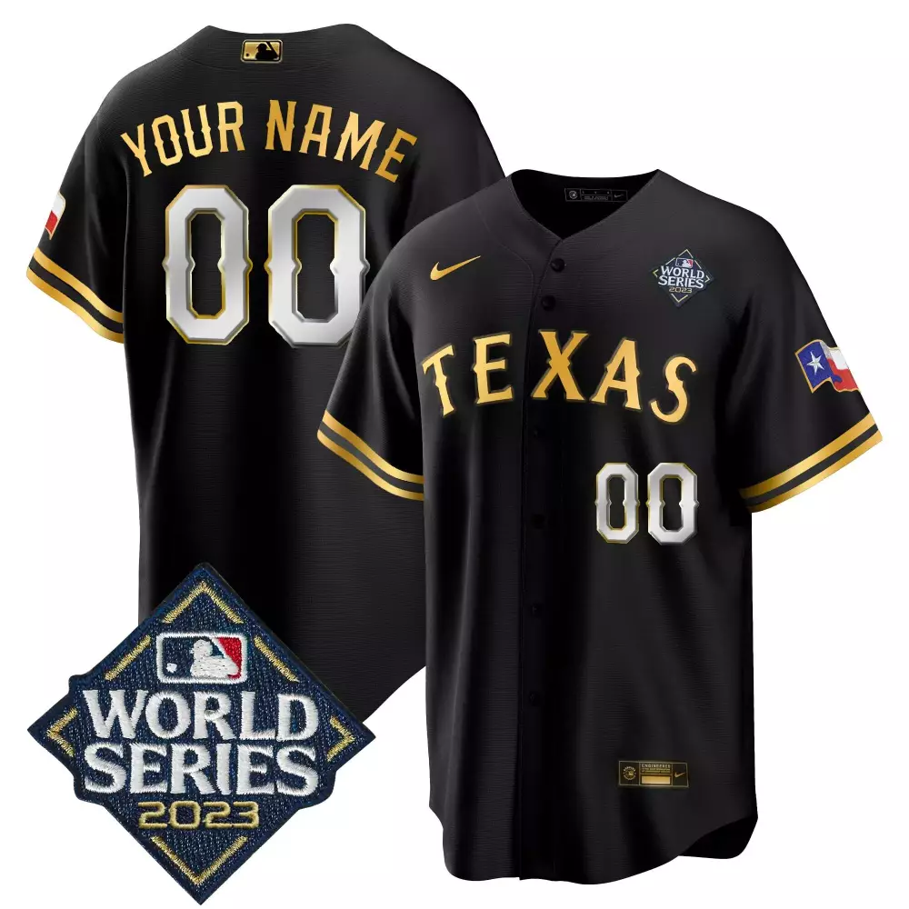 Texas Rangers 2023 World Series Cool Base Jersey V2 | Stitched Custom Design | Limited Edition Fan Gear | For Men, Women & Youth