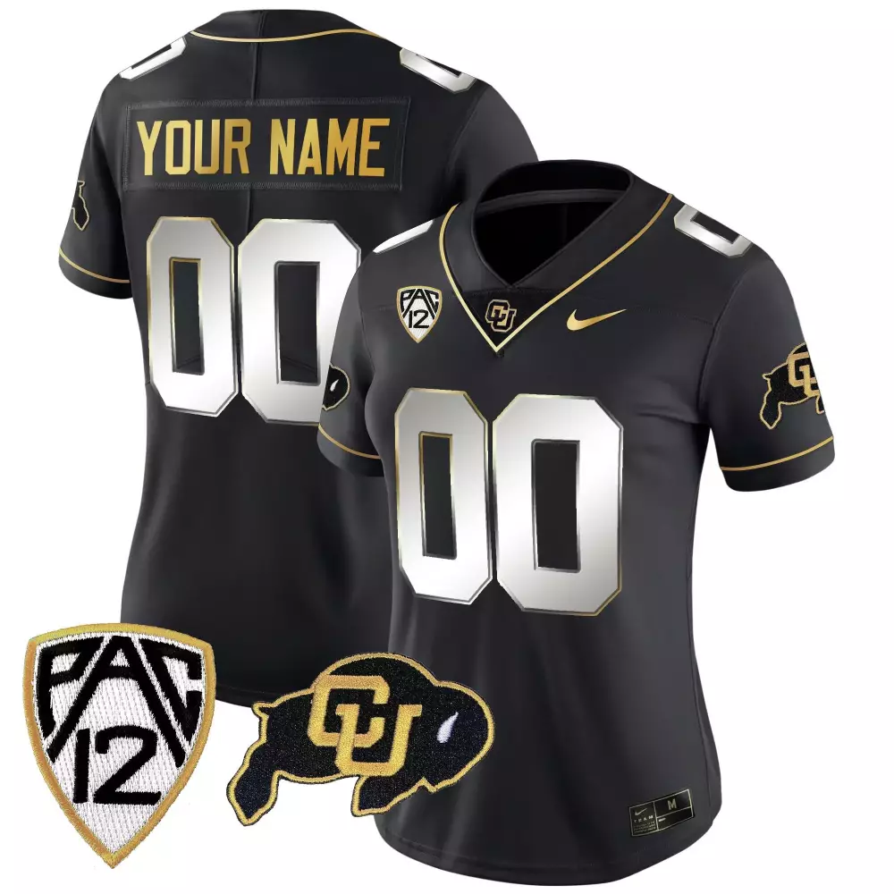Black Limited Colorado Buffaloes 100th Seasons at Folsom Field Patch Vapor Limited Custom Jersey | Stitched Design | Fan Gear for Men, Women & Youth