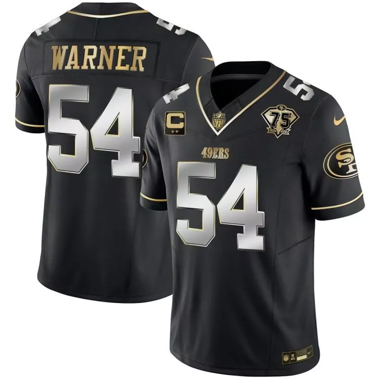 black limited talanoa hufanga all players san francisco 49ers 50th anniversary patch vapor limited jersey men