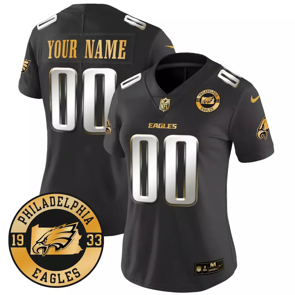 2024 Crucial Catch Vapor Limited Philadelphia Eagles Black Men’s Custom Jersey | All Stitched | Fan Gear for Men, Women & You