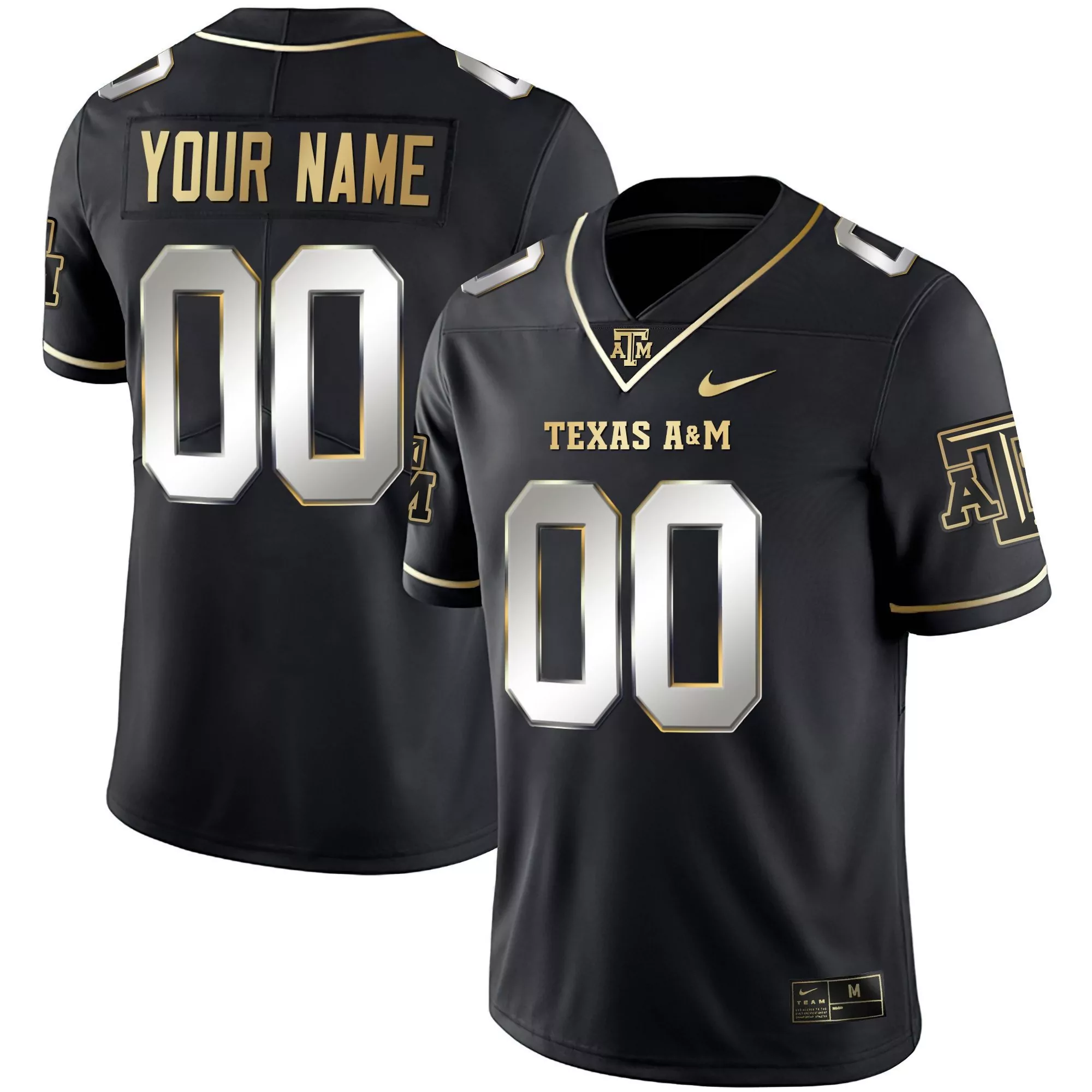 black limited youth texas am aggies custom name number jersey all stitched