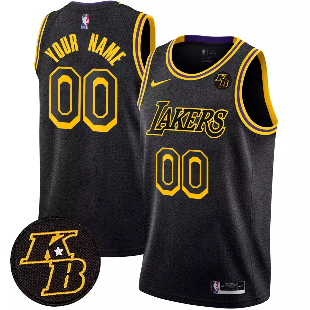 black mamba men 2023 kobe bryant los angeles lakers collection jersey all stitched
