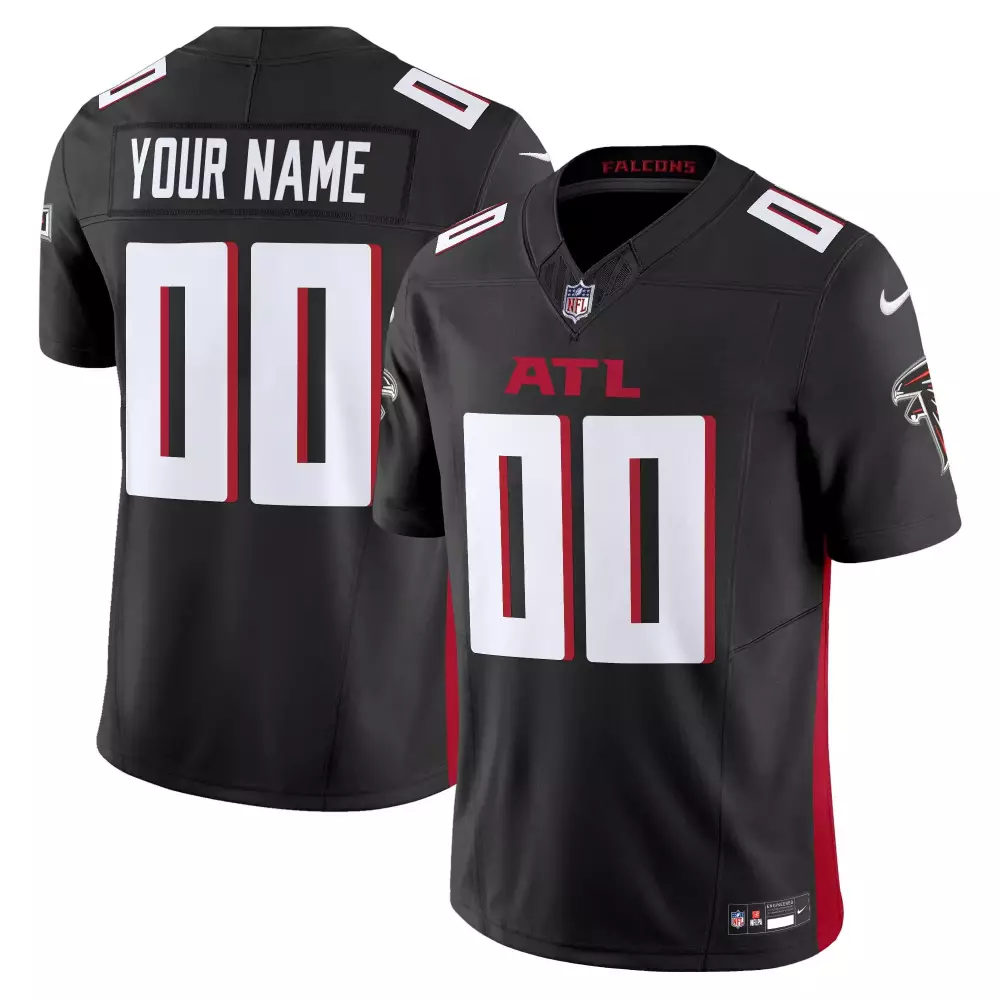 black men atlanta falcons 2024 vapor limited custom jersey all stitched