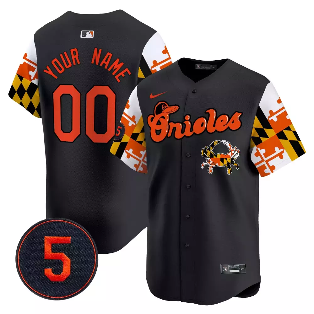 Robinson Baltimore Orioles Patch Vapor Premier Jersey V7 | Black Stitched Design | Limited Edition for Men, Women & Youth