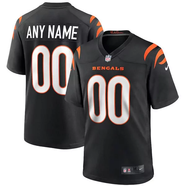 Cincinnati Bengals Black Men's Custom Jersey Collection | All Stitched Design | Perfect Fan Gear | For Men, Women & Youth