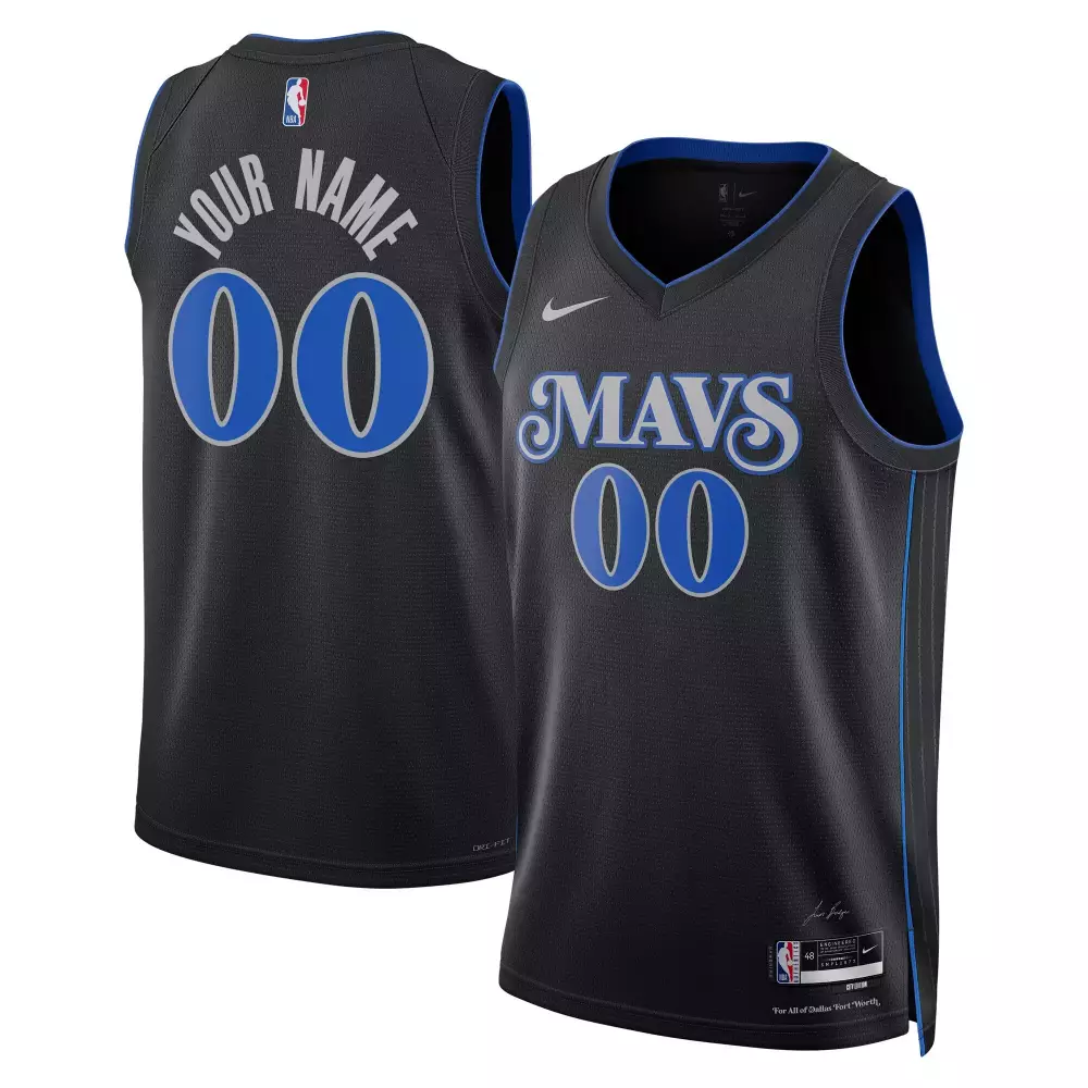 black men dallas mavericks 202324 swingman city edition custom jersey all stitched