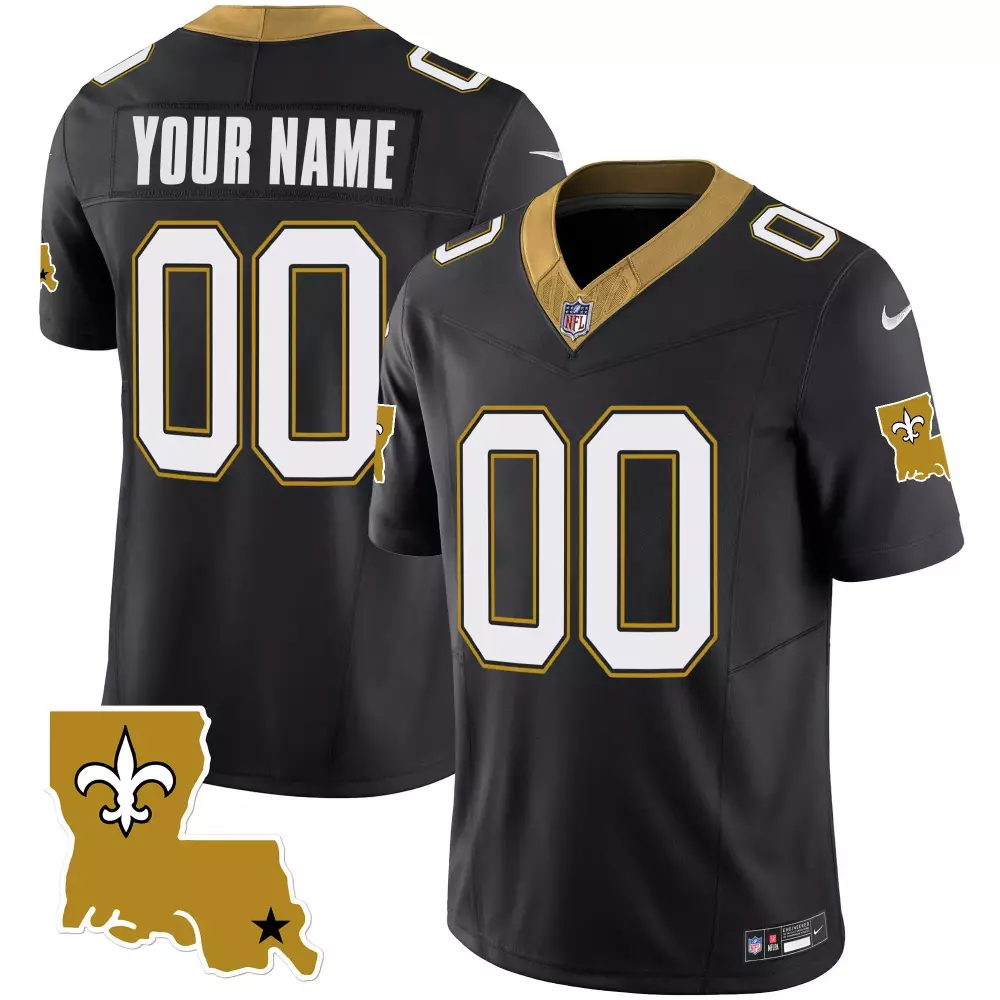 Black Men's New Orleans Saints 1987 Legacy Vapor Custom Jersey | All Stitched | Fan Gear | For Men, Women & Youth