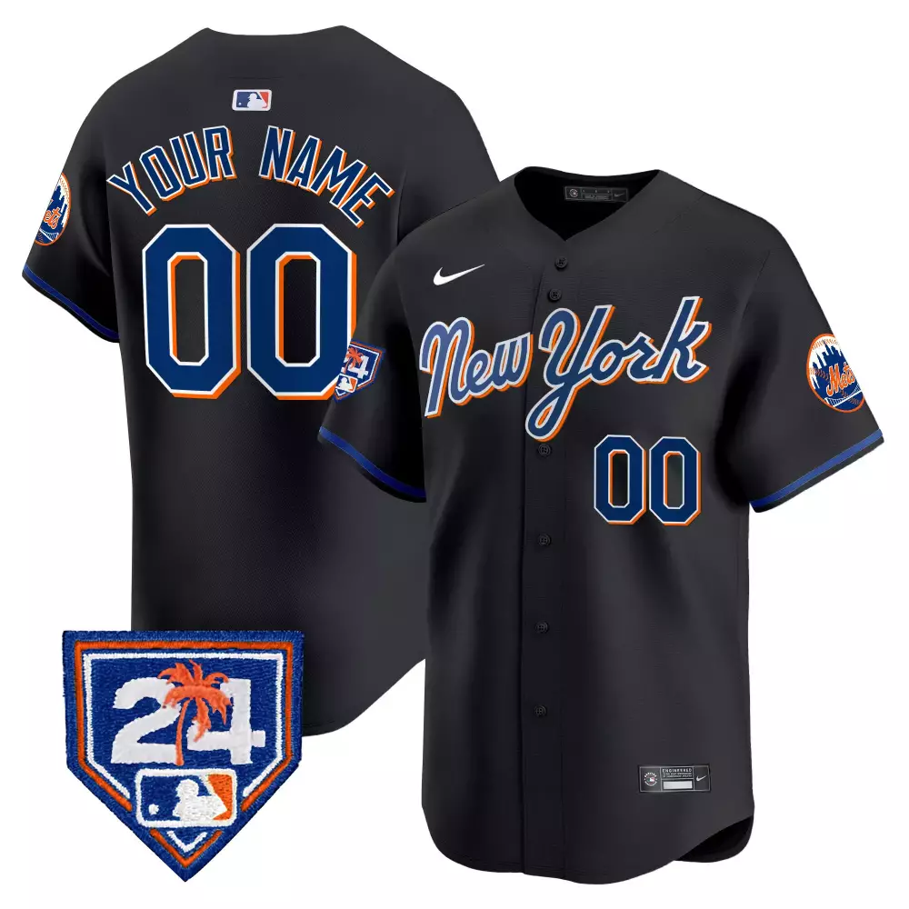 New York Mets 2024 Spring Training Limited Edition Jersey | Black Vapor Premier Custom Stitched | Fan Gear for All | For Men, Women & Youth