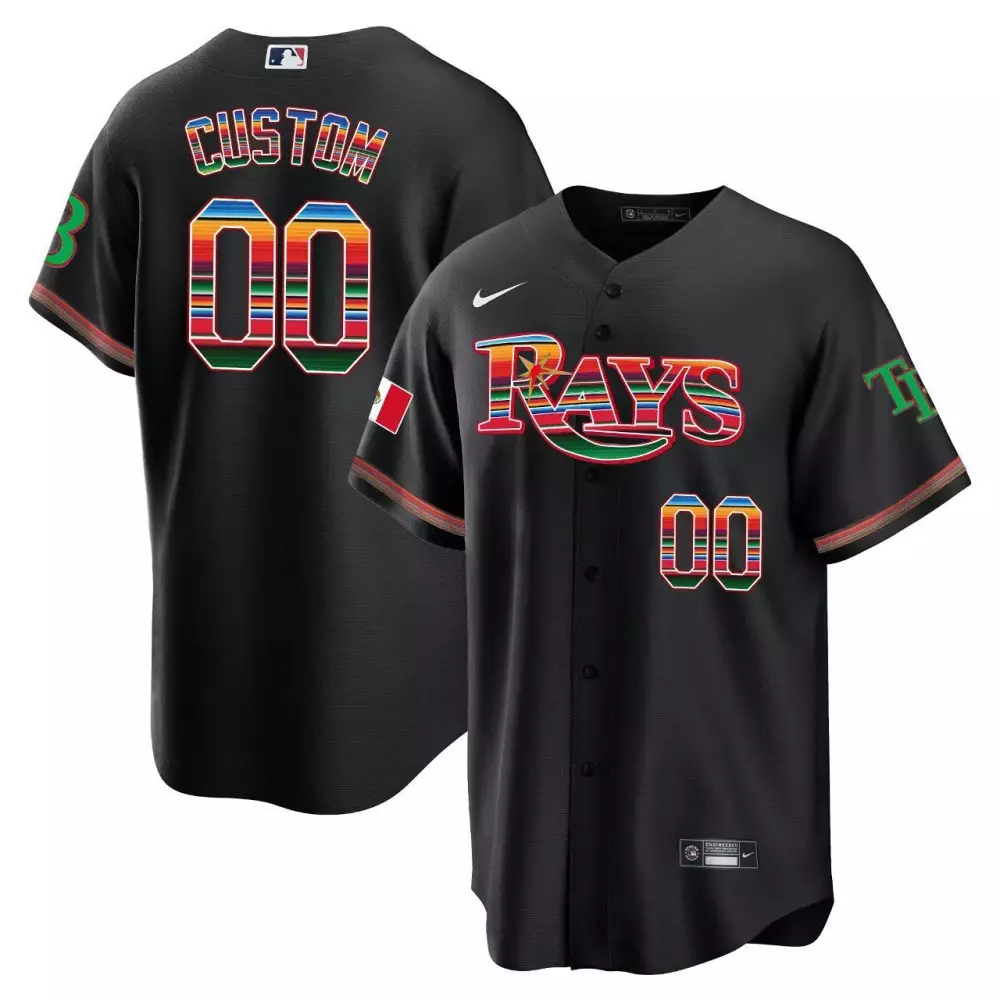 black men tampa bay rays hispanic heritage night jersey all stitched