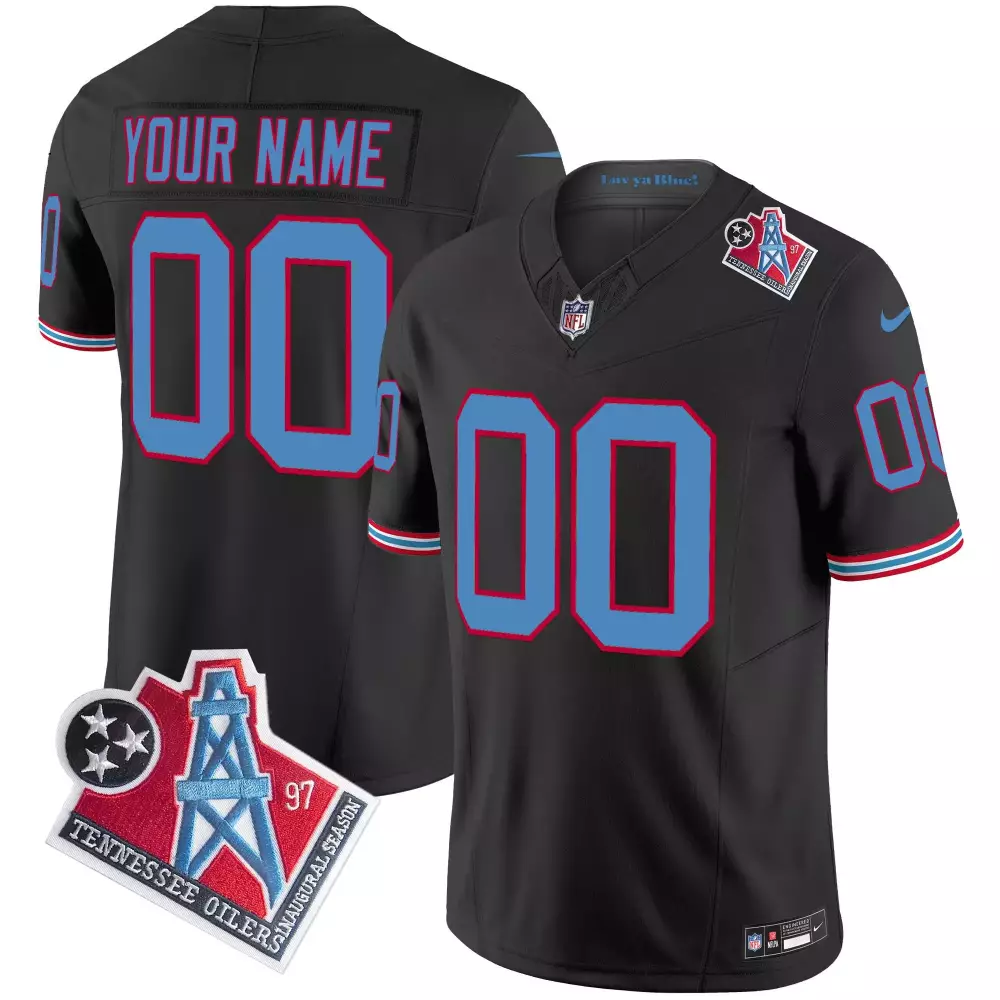 black men tennessee titans 1997 throwback limited vapor limited custom jersey all stitched