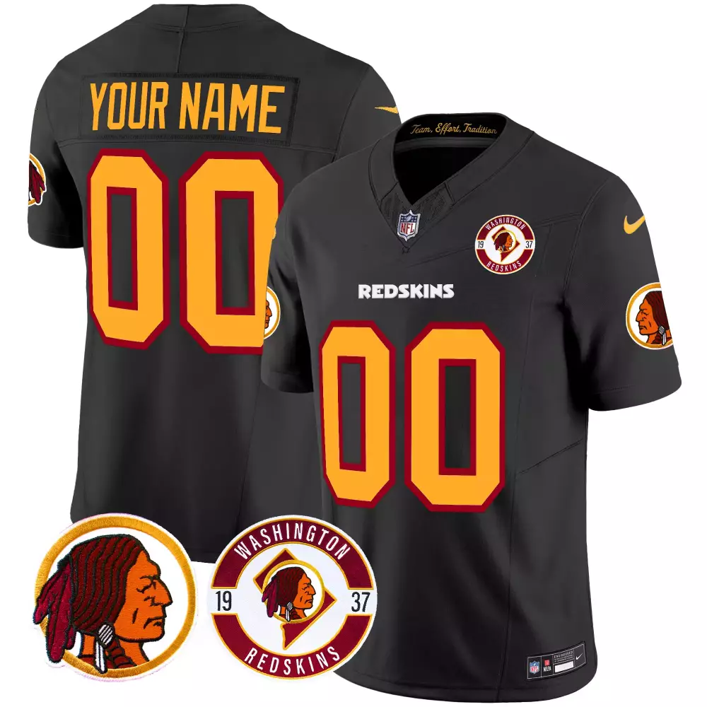 black limited youth washington redskins 75th sean taylor patch gold game custom jersey all stitched