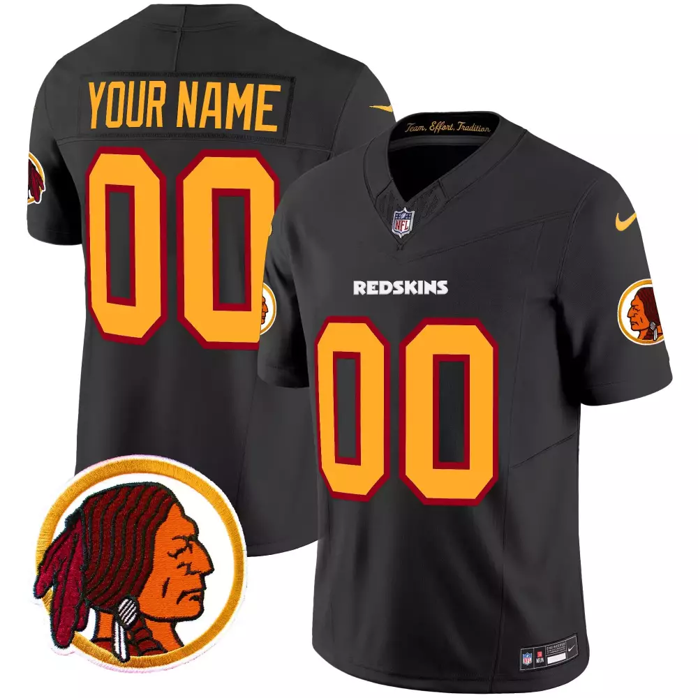 black men washington redskins throwback vapor limited custom jersey v2 all stitched