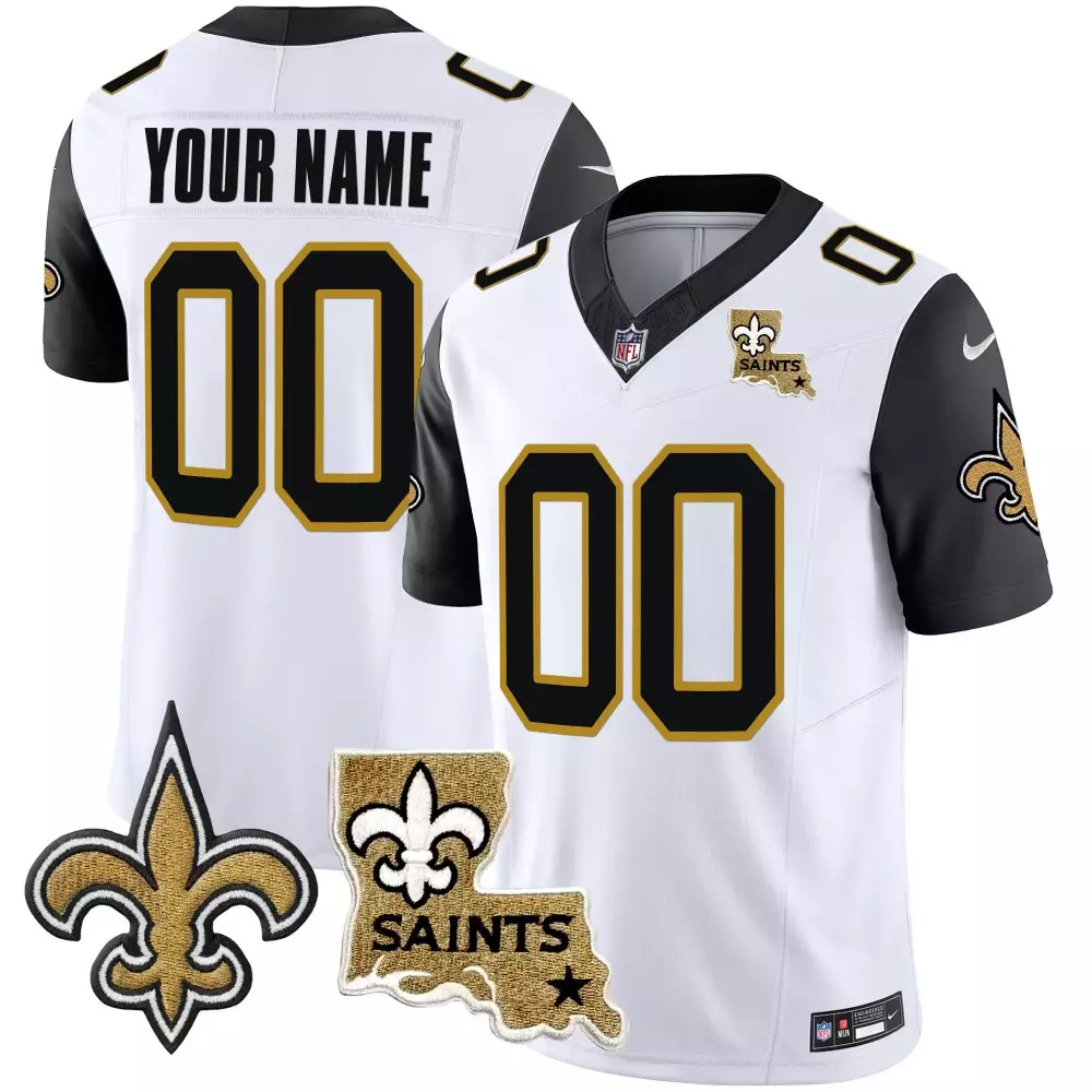 black sleeves youth new orleans saints 1987 legacy arch smoke custom jersey all stitched