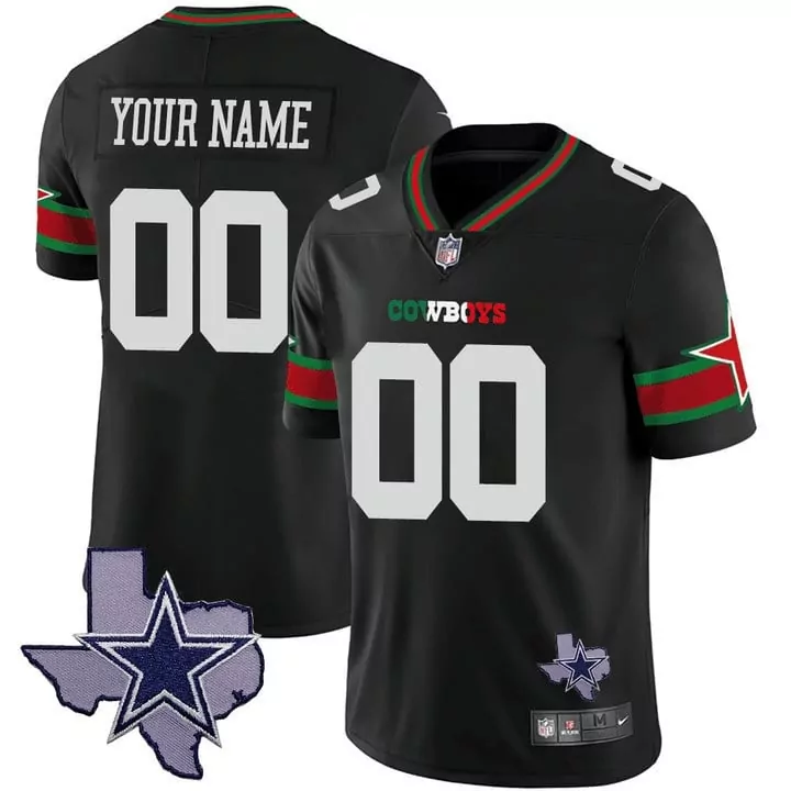 black silver women dallas cowboys black gold black silver custom name and number all stitched