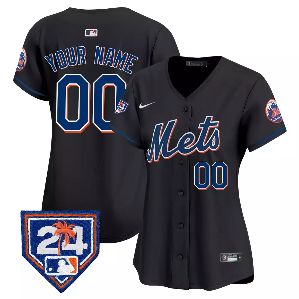 New York Mets 2024 Spring Training Limited Edition Jersey | Black Vapor Premier Custom Stitched | Fan Gear for All | For Men, Women & Youth