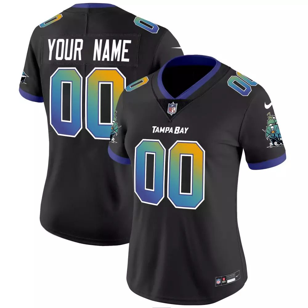 black silver men tampa bay buccaneers tom brady limited jersey all stitched