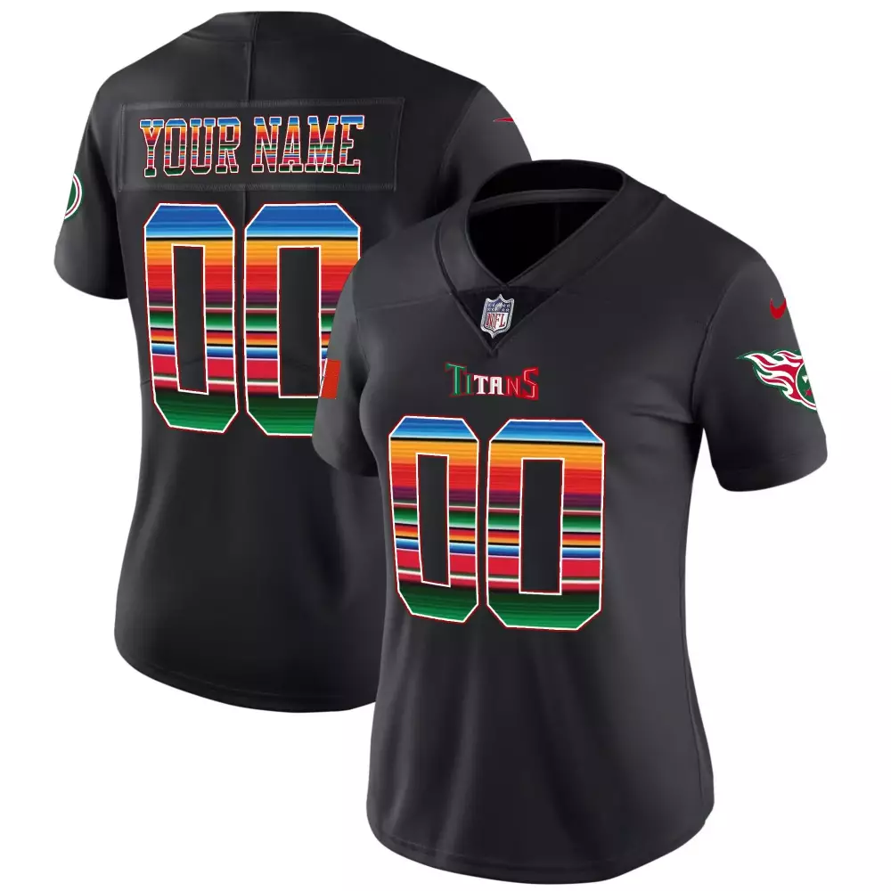 black women tennessee titans mexico vapor custom jersey all stitched