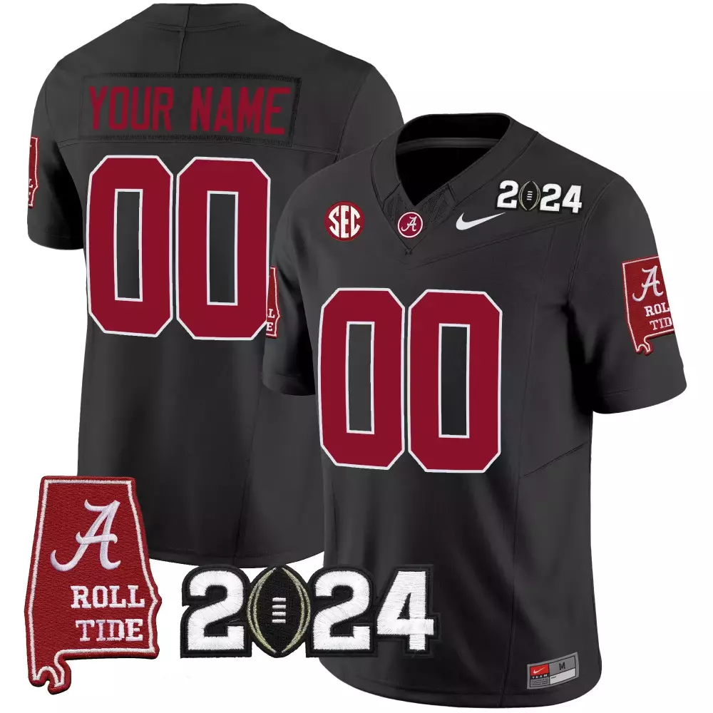 black youth 7 nick saban alabama crimson tide 7x champions patch vapor jersey all stitched