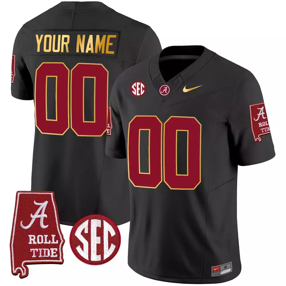 black youth 7 nick saban alabama crimson tide 7x champions patch vapor jersey all stitched