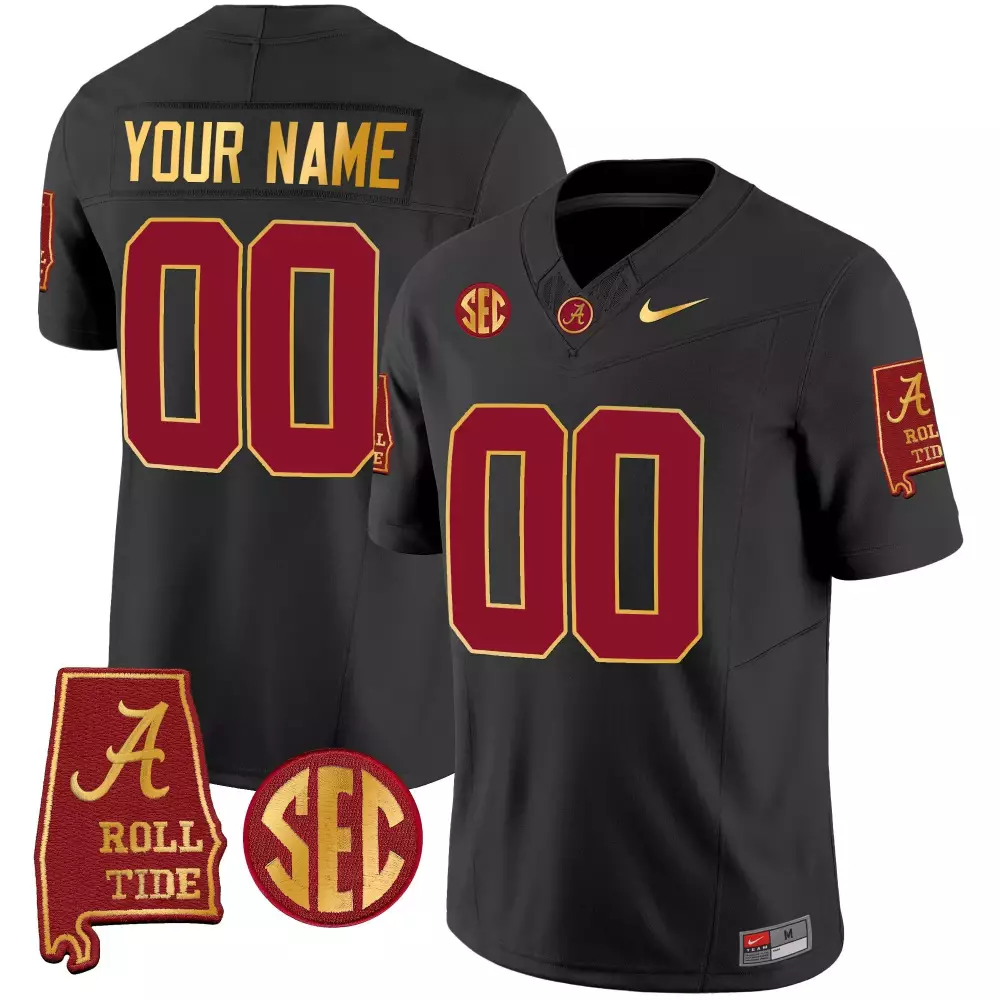 black youth 7 nick saban alabama crimson tide 7x champions patch vapor jersey all stitched