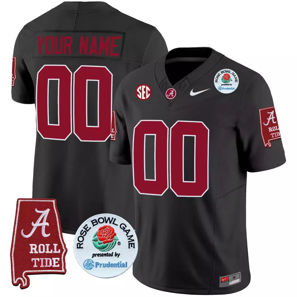 black youth alabama crimson tide nick saban 7x champions patch vapor custom jersey all stitched