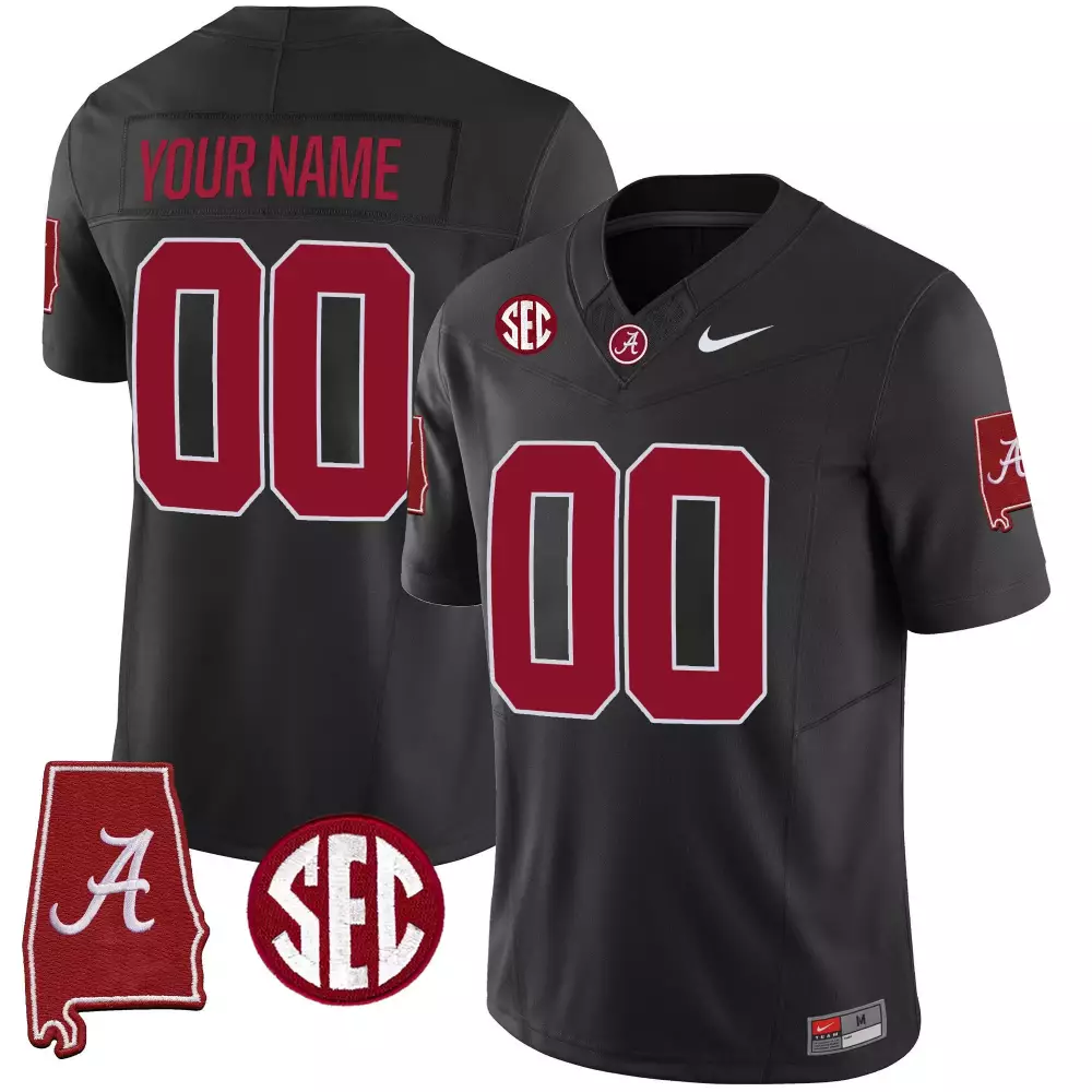 black youth alabama crimson tide vapor limited custom jersey alabama map all stitched