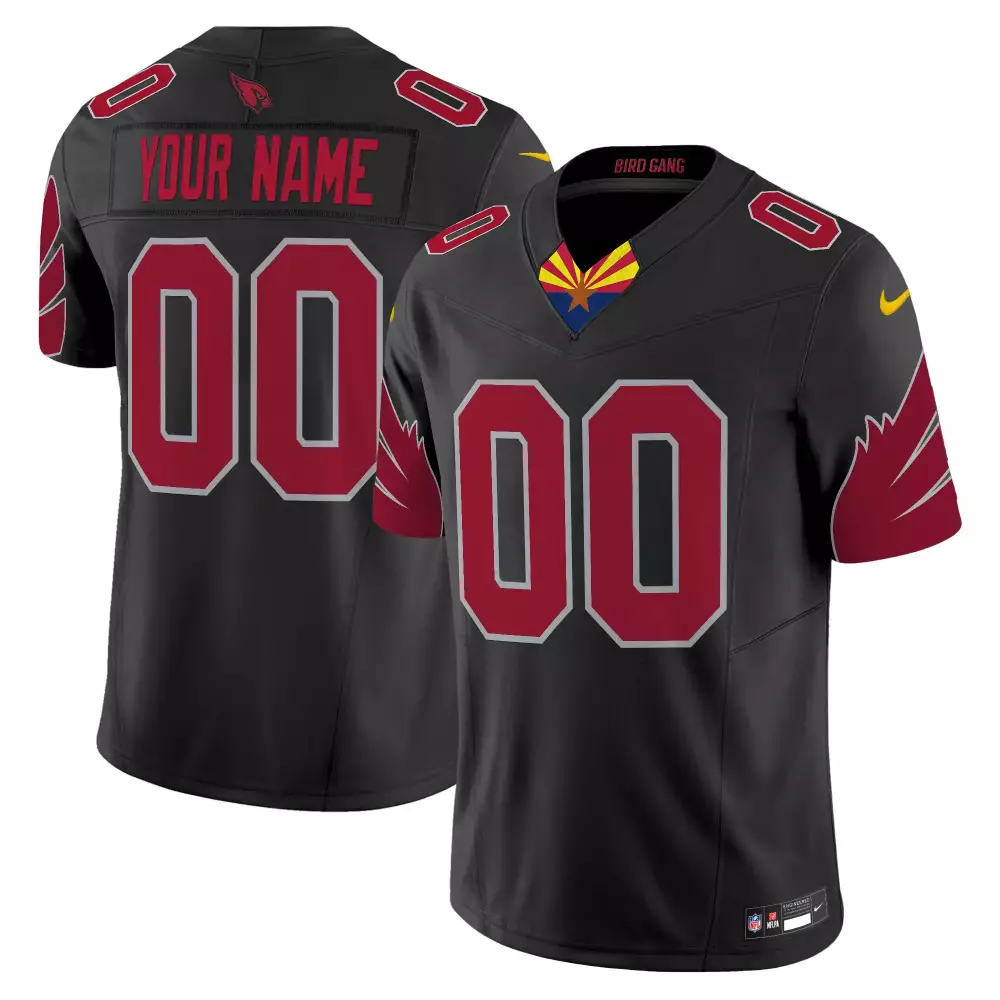 black youth arizona cardinals 2024 special vapor limited custom jersey all stitched